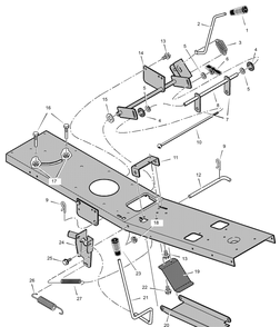 Part Location Diagram of 1401199-853 Murray Bracket, PTO